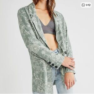 Free People Printed Beckett Blazer